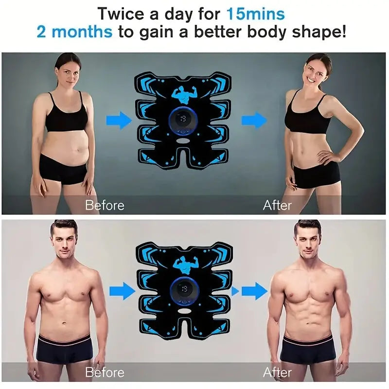 Abdominal Muscle Stimulator Trainer with 6 Modes and 19 Intensity Levels-2
