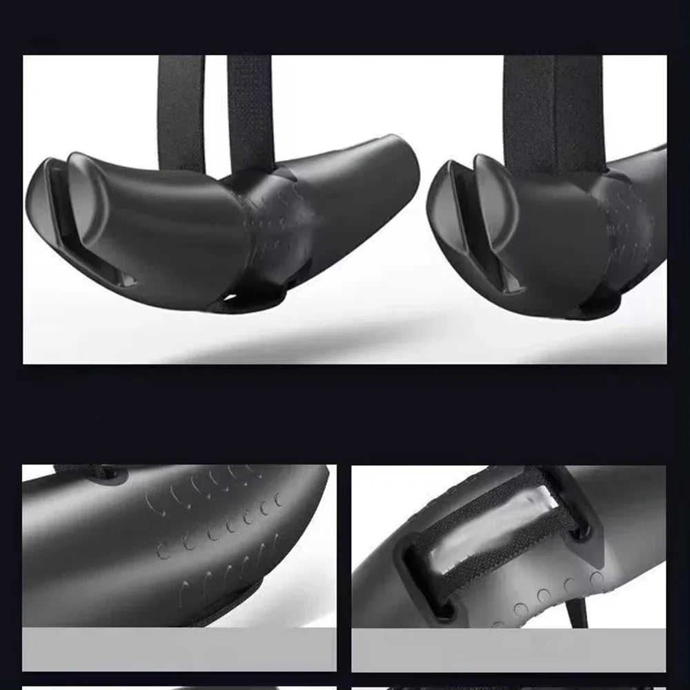Heavy Duty Pull Up Handles Rubber Neutral Grip Black-4