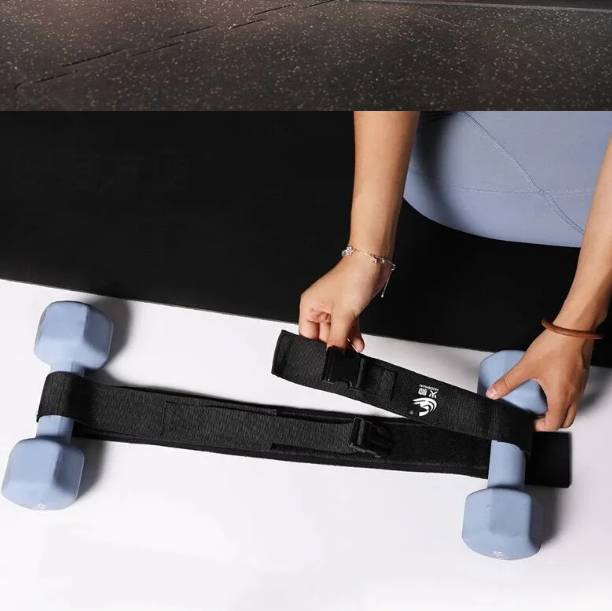 Hip Thrust Belt with Pad - Enhance Booty Workouts with Dumbbells-3