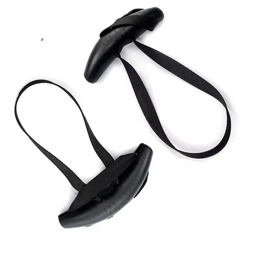 Heavy Duty Pull Up Handles Rubber Neutral Grip Black-0