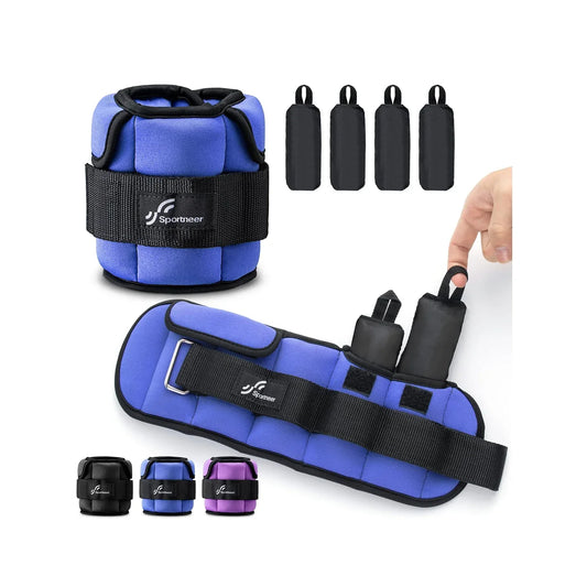 Adjustable Ankle Weights - Upgraded 1 Pair-0